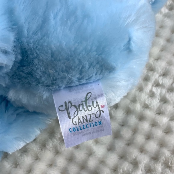 BABY GANZ My First Teddy Plush Blue Bear Stuffed Animal Toy Embroidered Eyes - Picture 11 of 13